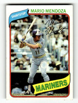 1980 Topps Base Set #652 Mario Mendoza