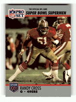 1990 Pro Set Super Bowl 160 #63 Randy Cross