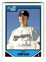 2007 Bowman Prospects #BP29 Gerrit Simpson