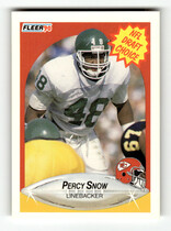 1990 Fleer Base Set #342 Percy Snow