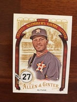 2016 Topps Allen & Ginter The Numbers Game #NG-52 Jose Altuve