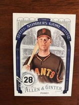 2016 Topps Allen & Ginter The Numbers Game #NG-3 Buster Posey
