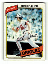 1980 Topps Base Set #102 Rich Dauer