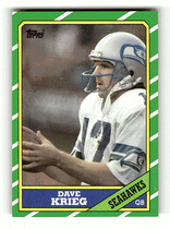 1986 Topps Base Set #201 Dave Krieg