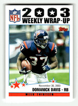 2004 Topps Base Set #303 Domanick Davis