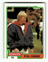 1981 Topps Base Set #55 Phil Simms