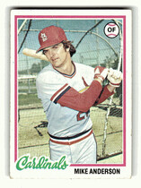 1978 Topps Base Set #714 Mike Anderson