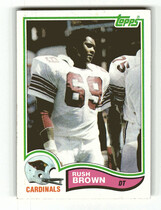 1982 Topps Base Set #466 Rush Brown