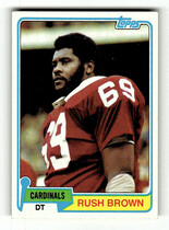 1981 Topps Base Set #54 Rush Brown