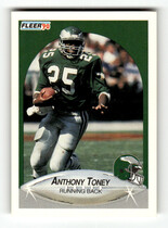 1990 Fleer Base Set #92 Anthony Toney