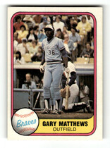 1981 Fleer Base Set #251 Garry Matthews