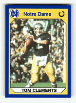 1990 Collegiate Collection Notre Dame 200 #84 Tom Clements