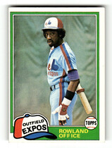 1981 Topps Base Set #319 Rowland Office