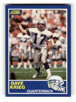 1989 Score Base Set #100 Dave Krieg