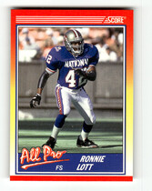 1990 Score Base Set #566 Ronnie Lott