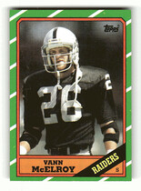 1986 Topps Base Set #75 Vann McElroy