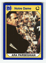 1990 Collegiate Collection Notre Dame 200 #50 Ara Parseghian