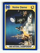 1990 Collegiate Collection Notre Dame 200 #25 1988 National Champ