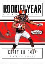 2016 Panini Contenders Rookie of the Year Contenders #3 Corey Coleman