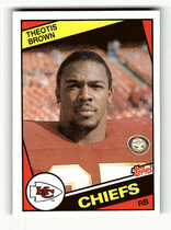 1984 Topps Base Set #86 Theotis Brown