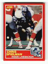 1989 Score Base Set #167 Chris Spielman