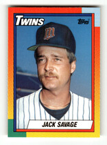 1990 Topps Traded Factory Set (White Stock Back) #111T Jack Savage