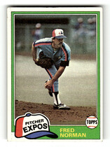 1981 Topps Base Set #497 Fred Norman
