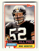 1981 Topps Base Set #10 Mike Webster