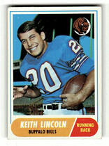 1968 Topps Base Set #19 Keith Lincoln