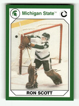 1990 Collegiate Collection Michigan State 200 #124 Ron Scott