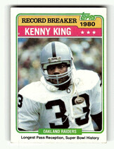 1981 Topps Base Set #333 Kenny King