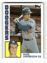 1984 Topps Base Set #376 Dave Anderson