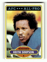 1980 Topps Base Set #355 Keith Simpson