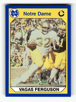 1990 Collegiate Collection Notre Dame 200 #94 Vagas Ferguson