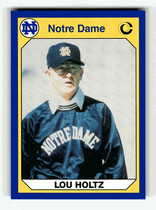 1990 Collegiate Collection Notre Dame 200 #13 Lou Holtz