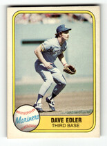 1981 Fleer Base Set #610 Dave Edler