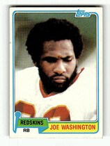 1981 Topps Base Set #22 Joe Washington