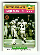 1981 Topps Base Set #334 Rod Martin