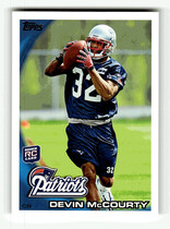 2010 Topps Base Set #295 Devin Mccourty