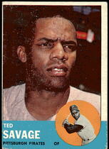1963 Topps Base Set #508 Ted Savage