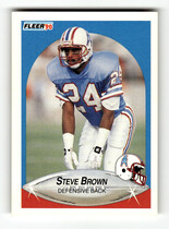 1990 Fleer Base Set #125 Steve Brown