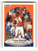 1990 Fleer Base Set #19 Tyrone Braxton