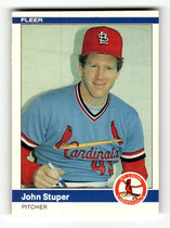 1984 Fleer Base Set #337 John Stuper