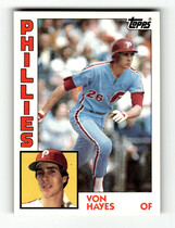 1984 Topps Base Set #587 Von Hayes