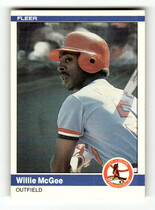 1984 Fleer Base Set #329 Willie McGee