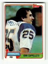 1981 Topps Base Set #337 John Cappelletti