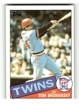 1985 Topps Base Set #122 Tom Brunansky