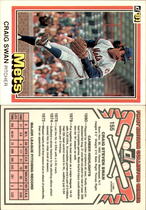1981 Donruss Base Set #155 Craig Swan