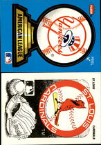 1987 Fleer Team Logo Stickers #26 Yankees