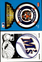 1987 Fleer Team Logo Stickers #23 Tigers